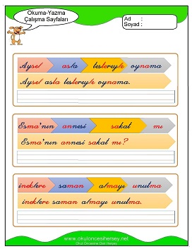 s sesi Grubu Çalışma Sayfaları